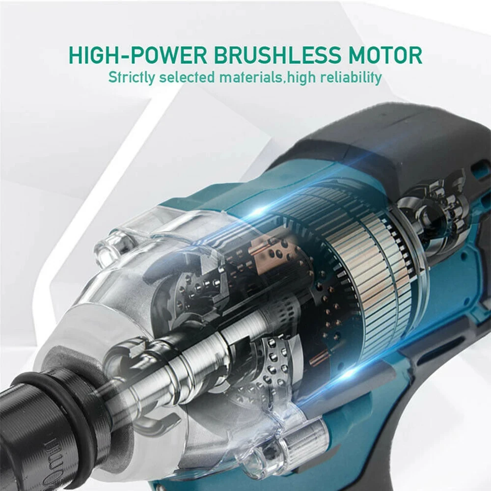 125mm Brushless Electric Angle Grinder Combo Kit Impact Wrench Power Tool For Makita 18V Battery Cordless Power Tool Set