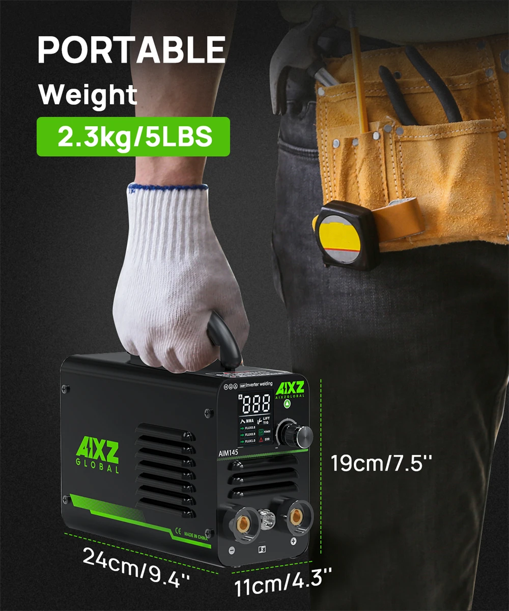 AIXZ 145A 3 in 1 Welding Machine Lift TIG/ARC MMA Welders MINI IGBT Inverter Welding With Spool Gun Protable Home Welder Tool