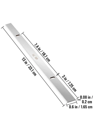 SucceBuy Planer Blades 13 inch 2mm Thickened High Speed Steel Replacement HRC55-60 Hardness Suit for 13in/12.5in Benchtop Planer