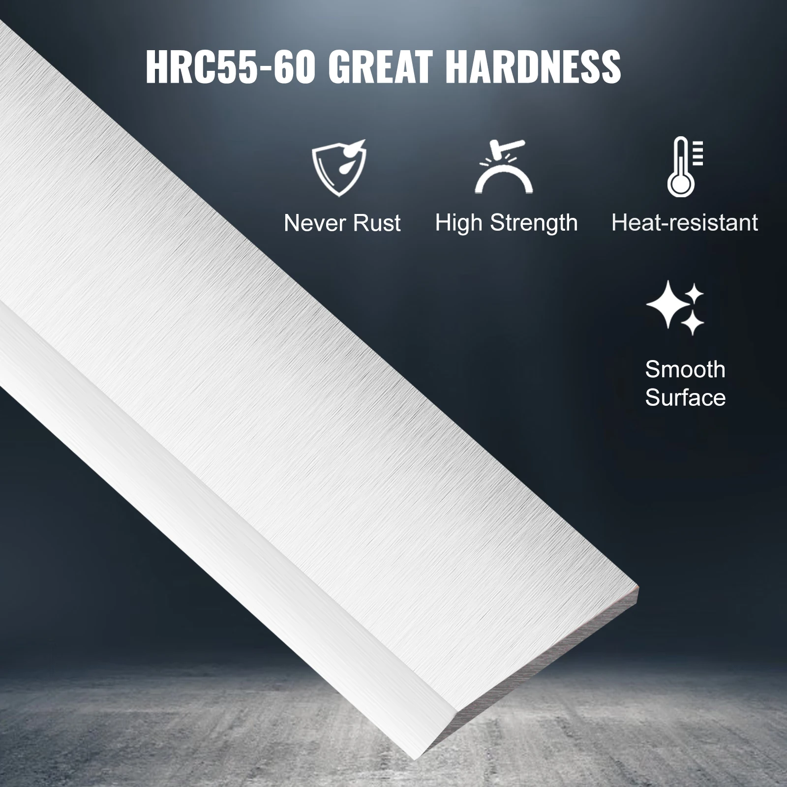 SucceBuy Planer Blades 13 inch 2mm Thickened High Speed Steel Replacement HRC55-60 Hardness Suit for 13in/12.5in Benchtop Planer
