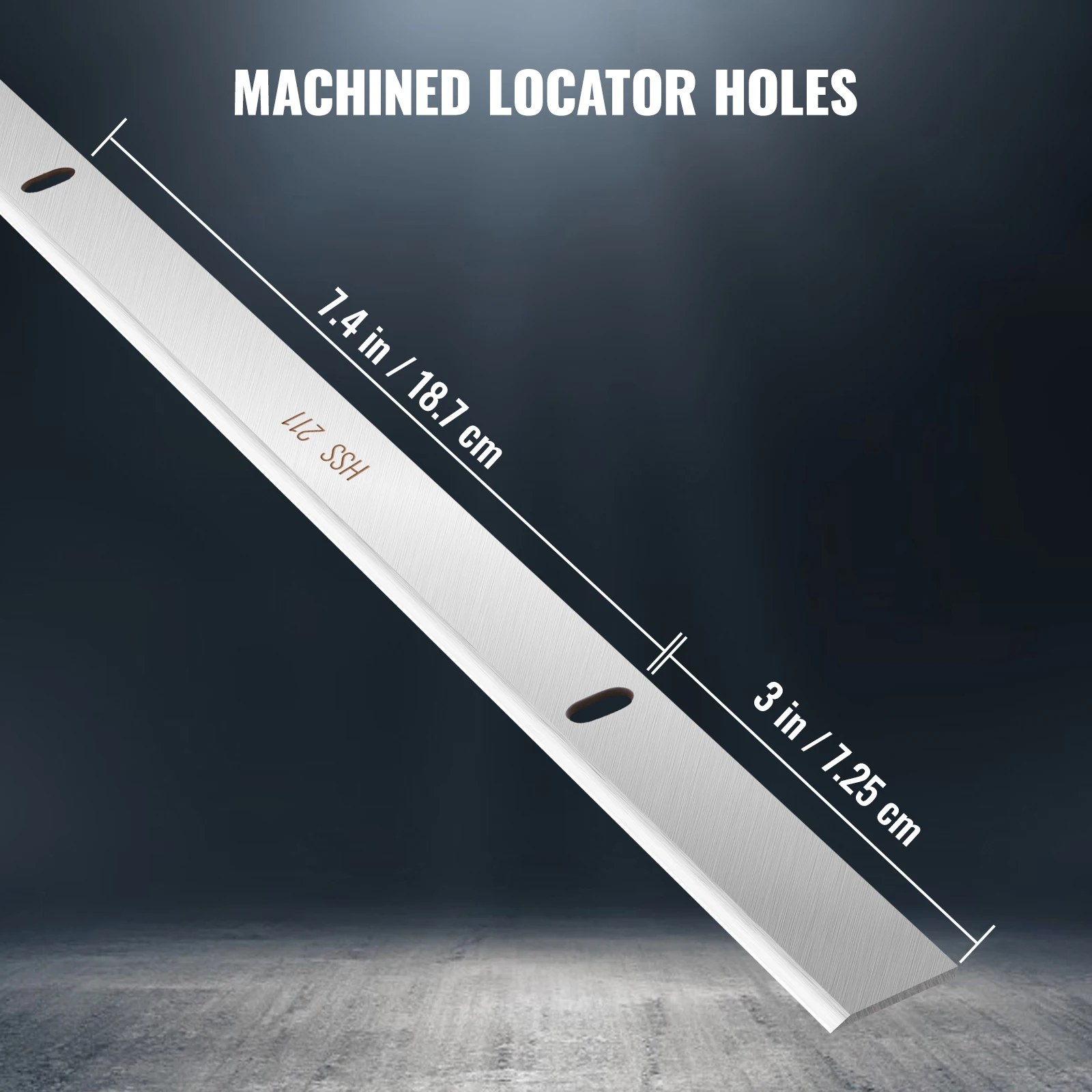 SucceBuy Planer Blades 13 inch 2mm Thickened High Speed Steel Replacement HRC55-60 Hardness Suit for 13in/12.5in Benchtop Planer