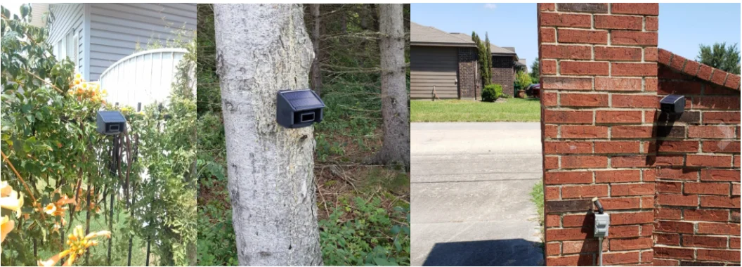HTZSAFE 400 Meters Solar Wireless Driveway Alarm Outdoor Weather-Resistant Motion Sensor & Detector DIY Security Alert System