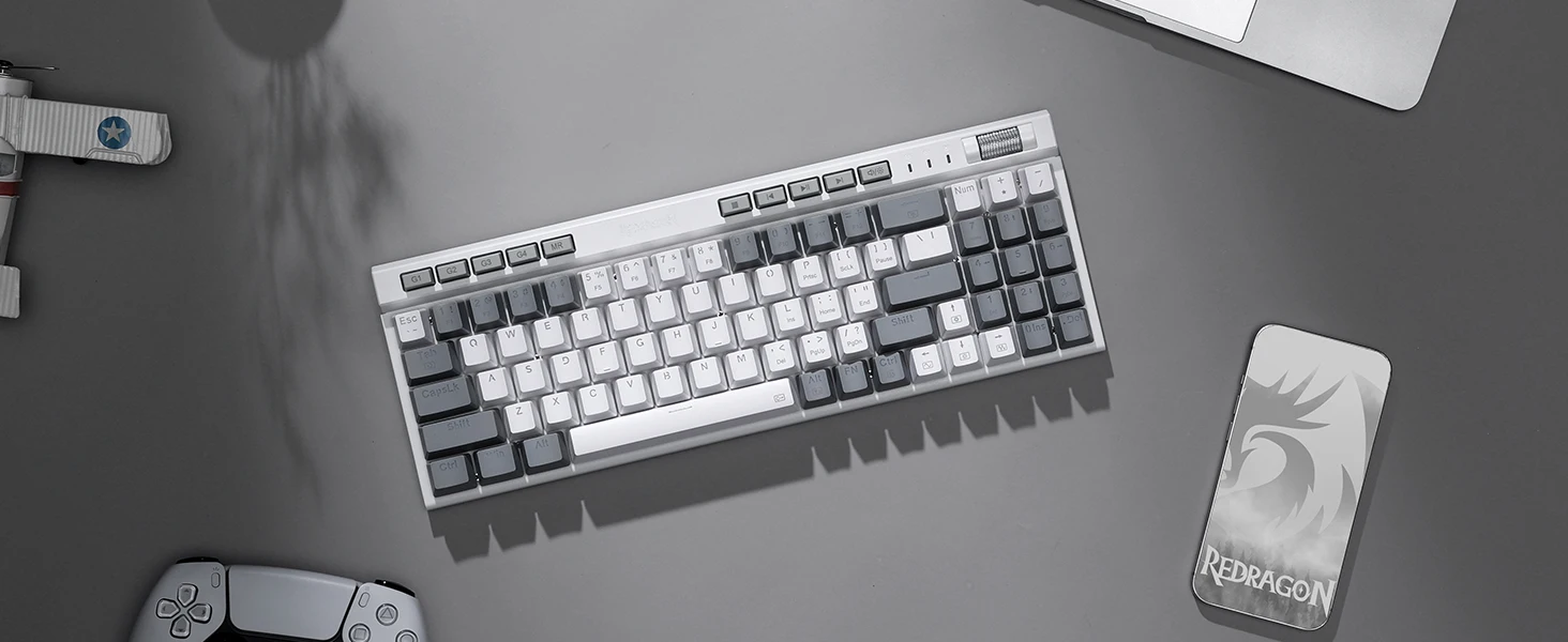 Redragon K655 75% RGB Wired Mechanical Gaming Keyboard, 78 Keys Hot-Swap Mechanical Keyboard Quiet Linear Red Switch