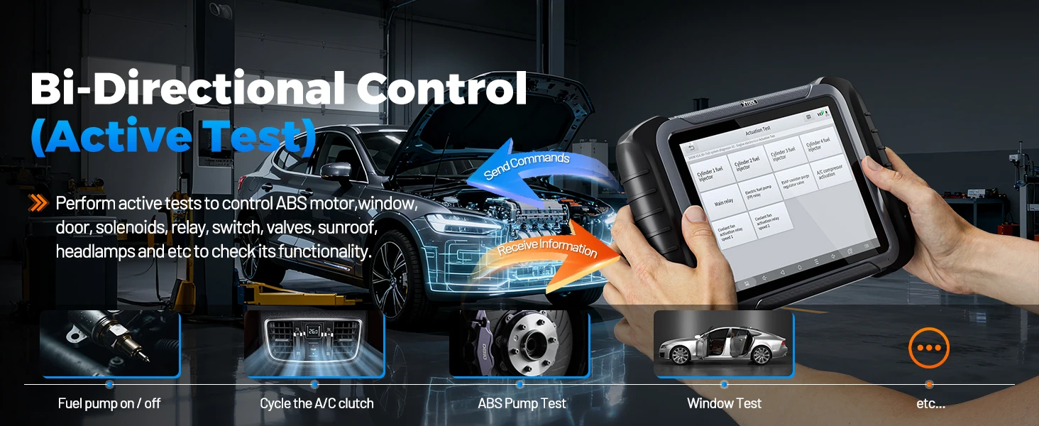 XTOOL D8W BT OBD2 Diagnostic Tool ECU Coding Bluetooth Automotive Scanner VAG Guided Key Programming Topology Map with 42+ Reset