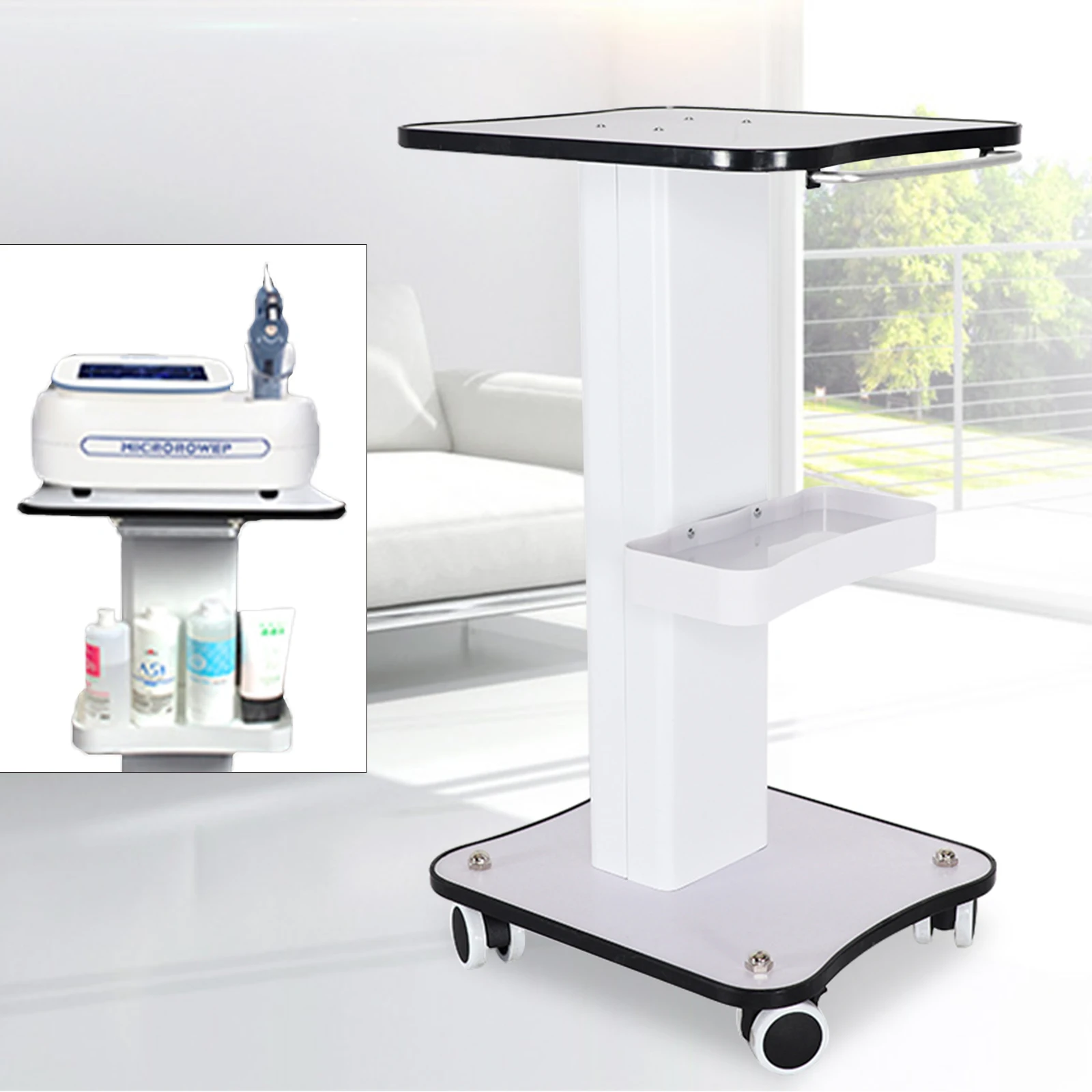 Salon Trolley Mobile Hairdressing and Beauty Trolley Spa Cart Max Load 40Kg