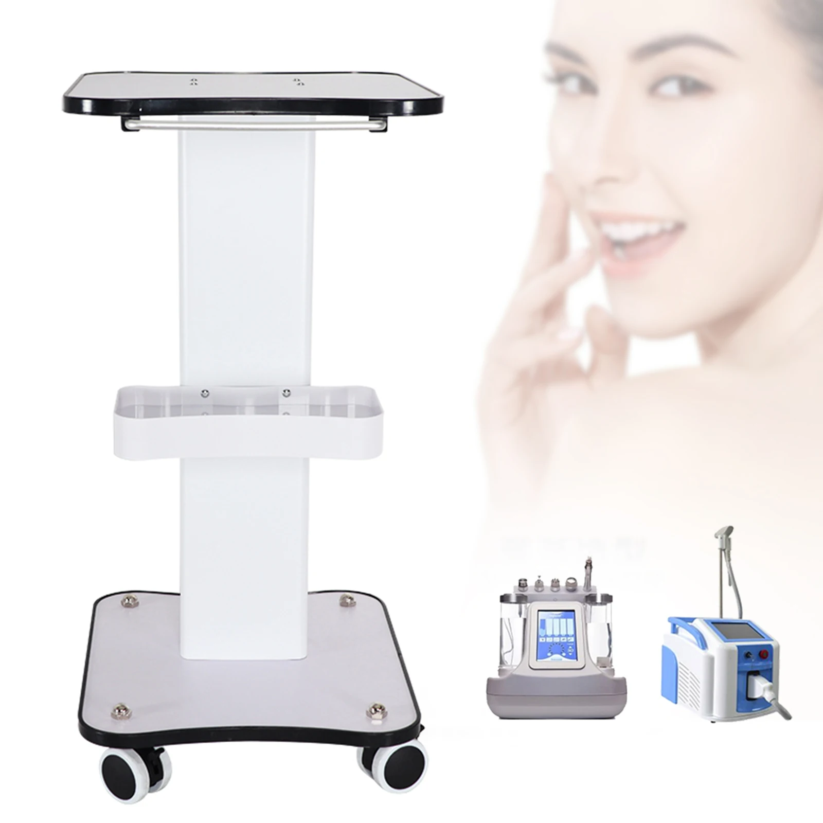 Salon Trolley Mobile Hairdressing and Beauty Trolley Spa Cart Max Load 40Kg