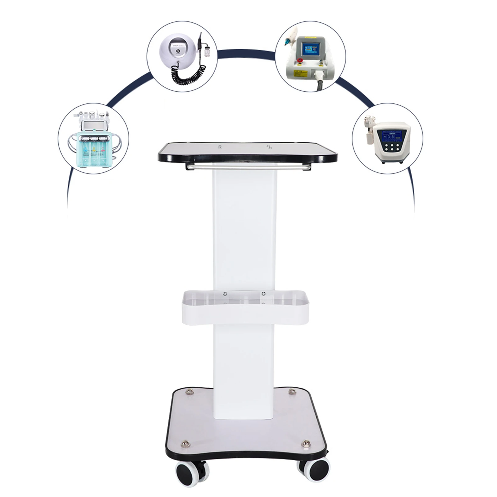 Salon Trolley Mobile Hairdressing and Beauty Trolley Spa Cart Max Load 40Kg