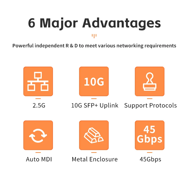 KeepLiNK 9-Port Multi-Gigabit Network Switch with 8-Port 2.5Gb Ethernet Copper and 2-10Gb SFP+ Uplink