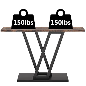 Tribesigns 43 Inch Console Table Industrial Entryway Hallway Table Living Room Furniture