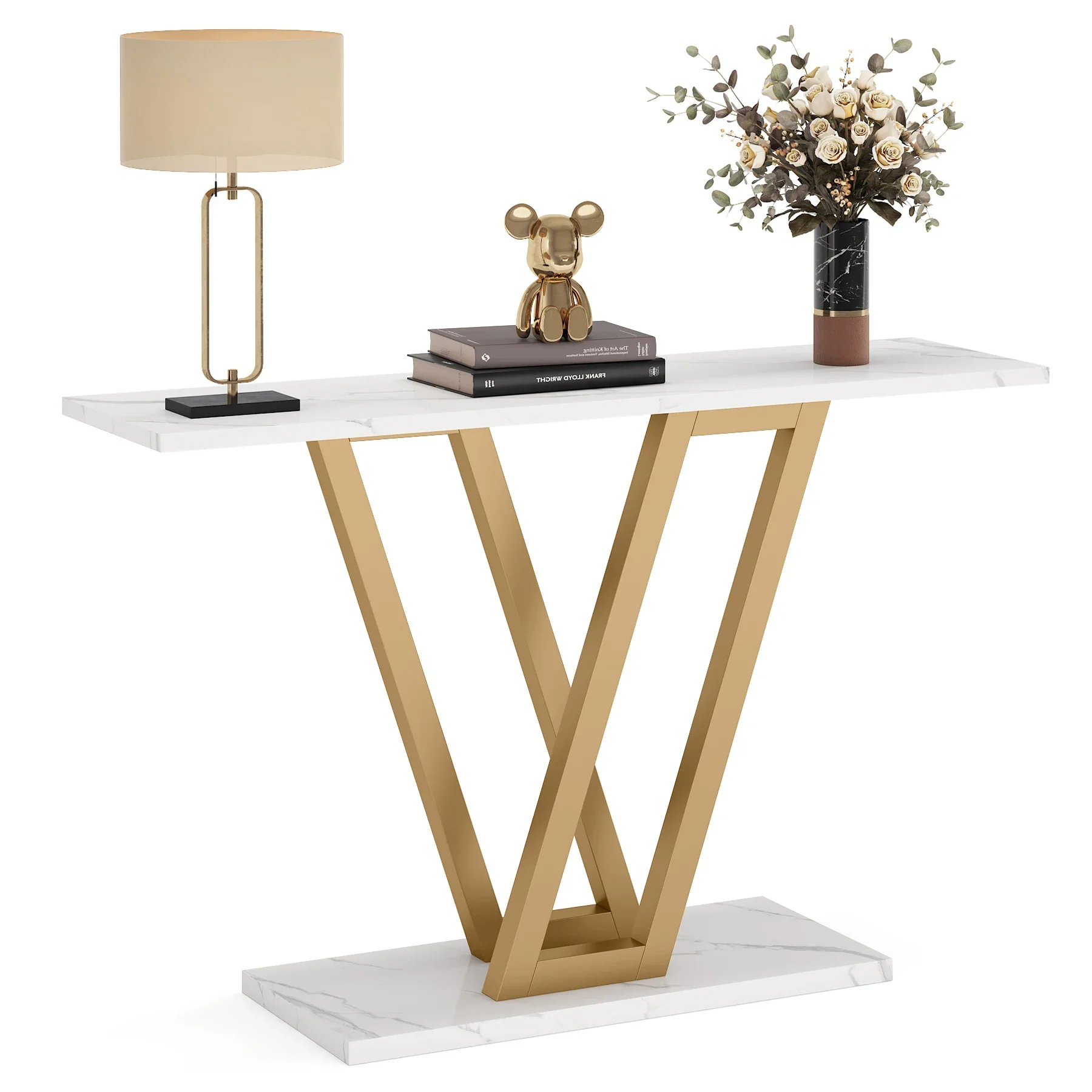 Tribesigns 43 Inch Console Table Industrial Entryway Hallway Table Living Room Furniture