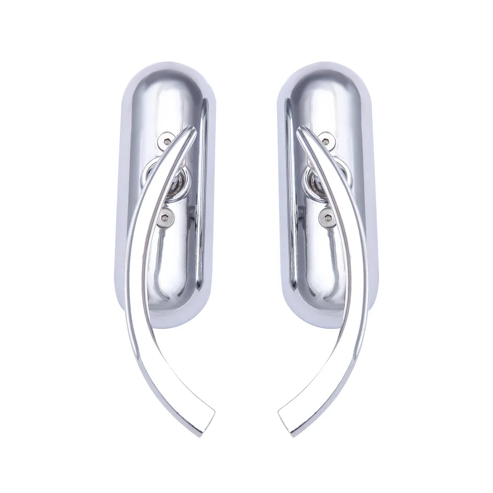 Motorcycle Rearview Mirror Square Oval Side Mirror For Harley Touring Electra Glide Dyna Fatboy Softail Breakout Sportster