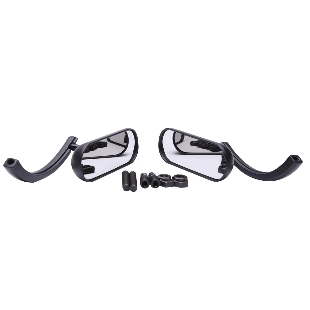 Motorcycle Rearview Mirror Square Oval Side Mirror For Harley Touring Electra Glide Dyna Fatboy Softail Breakout Sportster