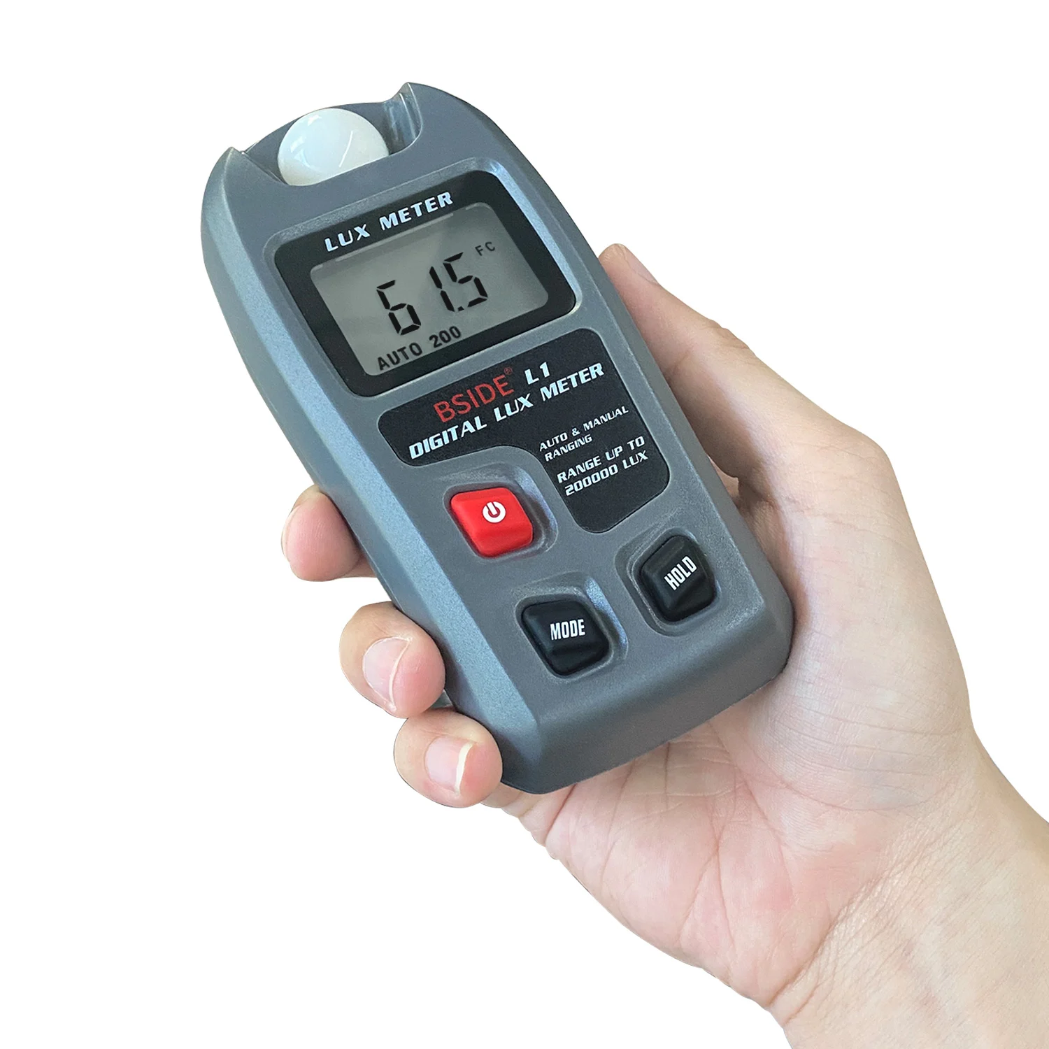 BSIDE Digital Lux Meter Illuminometer 0~200,000lux LCD Pocket Light Meter Lux/FC Measure Tester Sensor Photometer Luxmeter