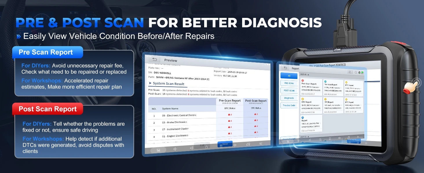 XTOOL D8S V2.0 Automotive Diagnostic Tool Online ECU Coding Topology Map Key Programming Car Scanner with 42+ Resets FCA CAN FD