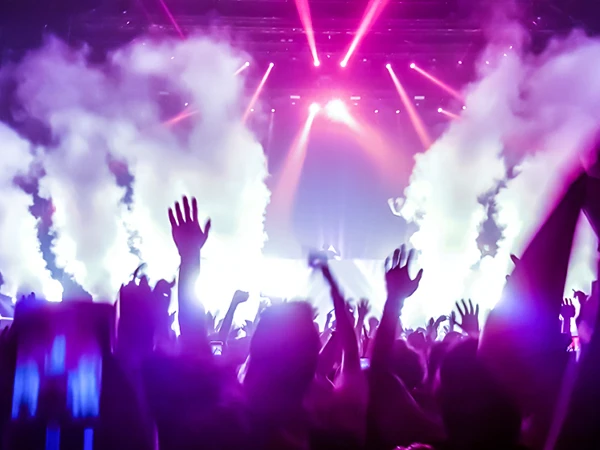 U'King 1200W Fog Machine 6LEDs Remote Fogger Ejector Disco Colorful Smoke Machine DJ Christmas Party Effects Stage Light