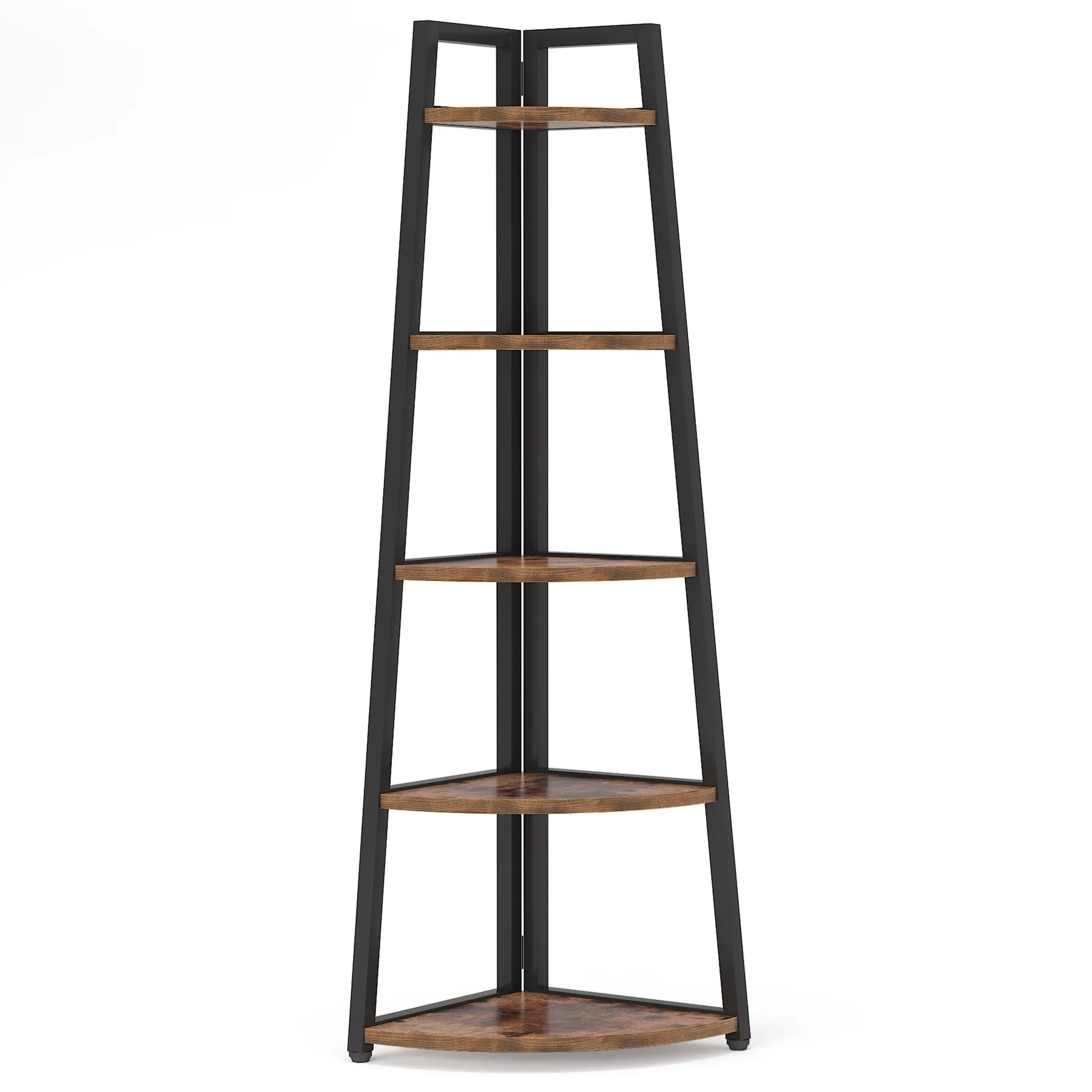 Tribesigns Bookcase Corner Book Shelf Rack Wood Bookshelf Storage Shelves