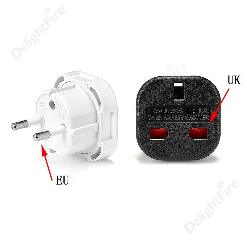 1pcs UK to EU Socket Adapter 220V Euro Travel Plug Converter AC Wall Charger Power Adapter UK British Adapter Electrical Outlets