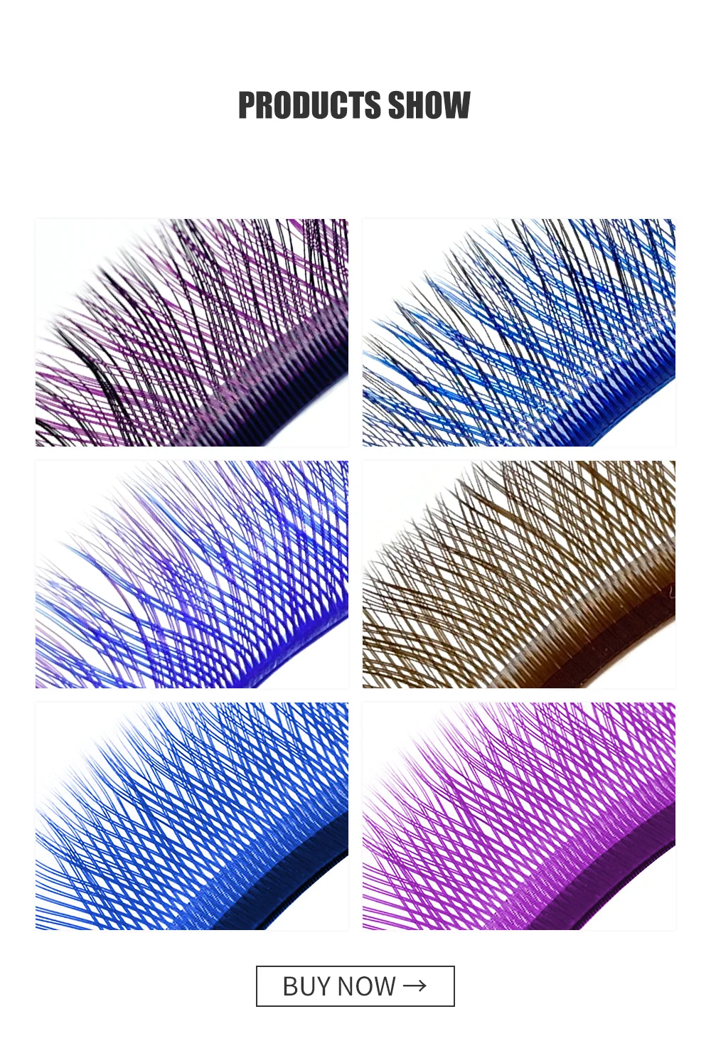 NATUHANA YY Shape Eyelash Extensions C/D Curl Black Brown Y Lashes Premade Volume Fans Individual Eyelashes Supplies Makeup