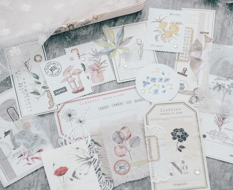 Aesthetic Scrapbooking Rub On Stickers Vintage DIY Journal Transfer Sticker Diary Photo Album Decoration Hobby Craft Supplies