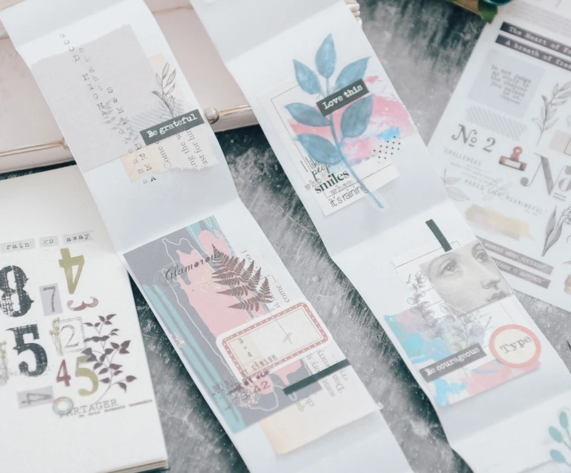 Aesthetic Scrapbooking Rub On Stickers Vintage DIY Journal Transfer Sticker Diary Photo Album Decoration Hobby Craft Supplies
