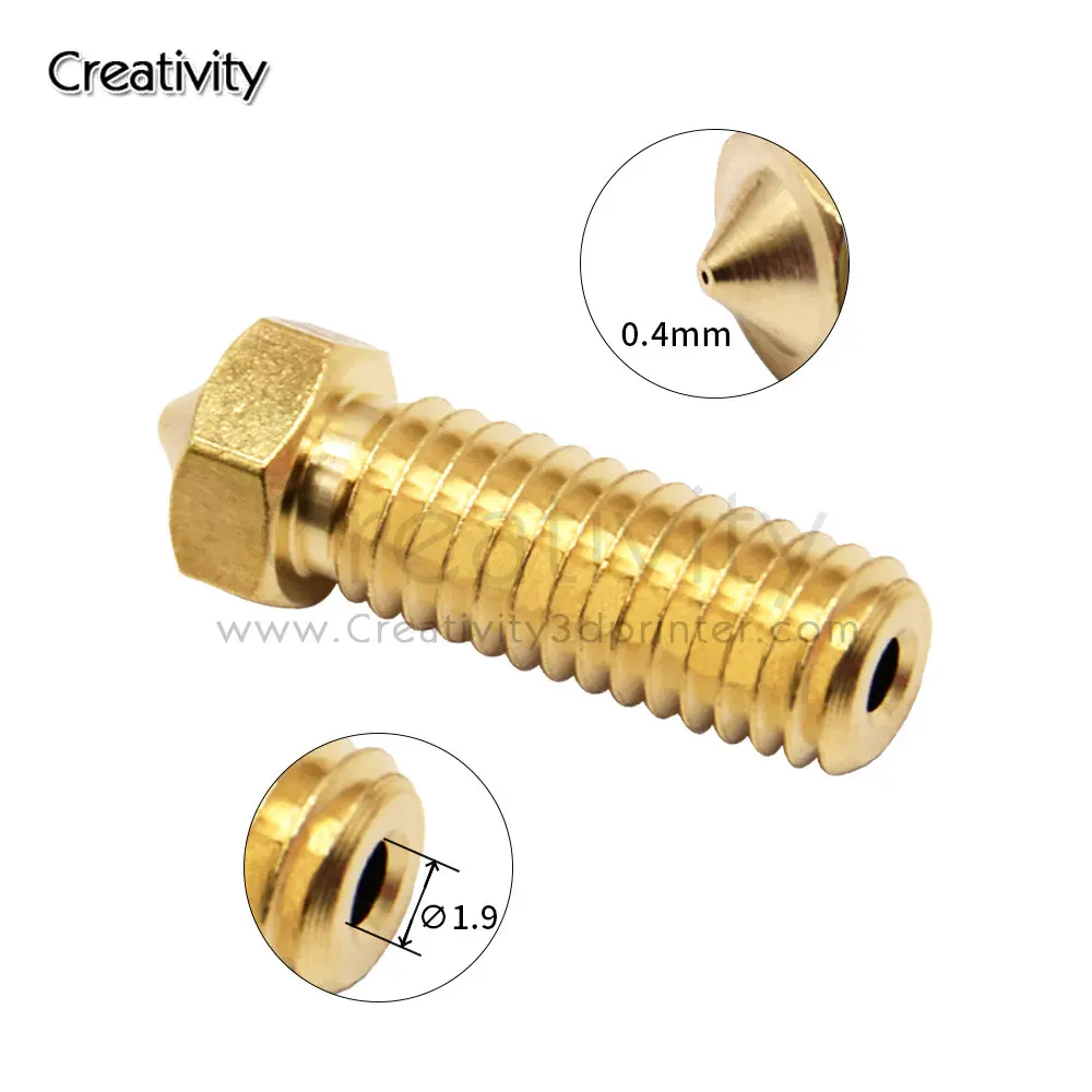 Volcano Nozzle For Artillery Sidewinder X1& X2 Genius Pro, Anycubic Vyper Kobra Plus/Max, Voron M6 Thread Hotend Brass Nozzles