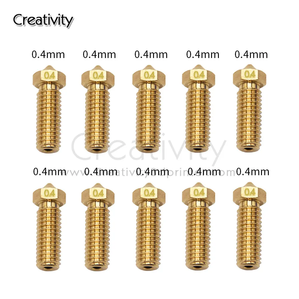 Volcano Nozzle For Artillery Sidewinder X1& X2 Genius Pro, Anycubic Vyper Kobra Plus/Max, Voron M6 Thread Hotend Brass Nozzles