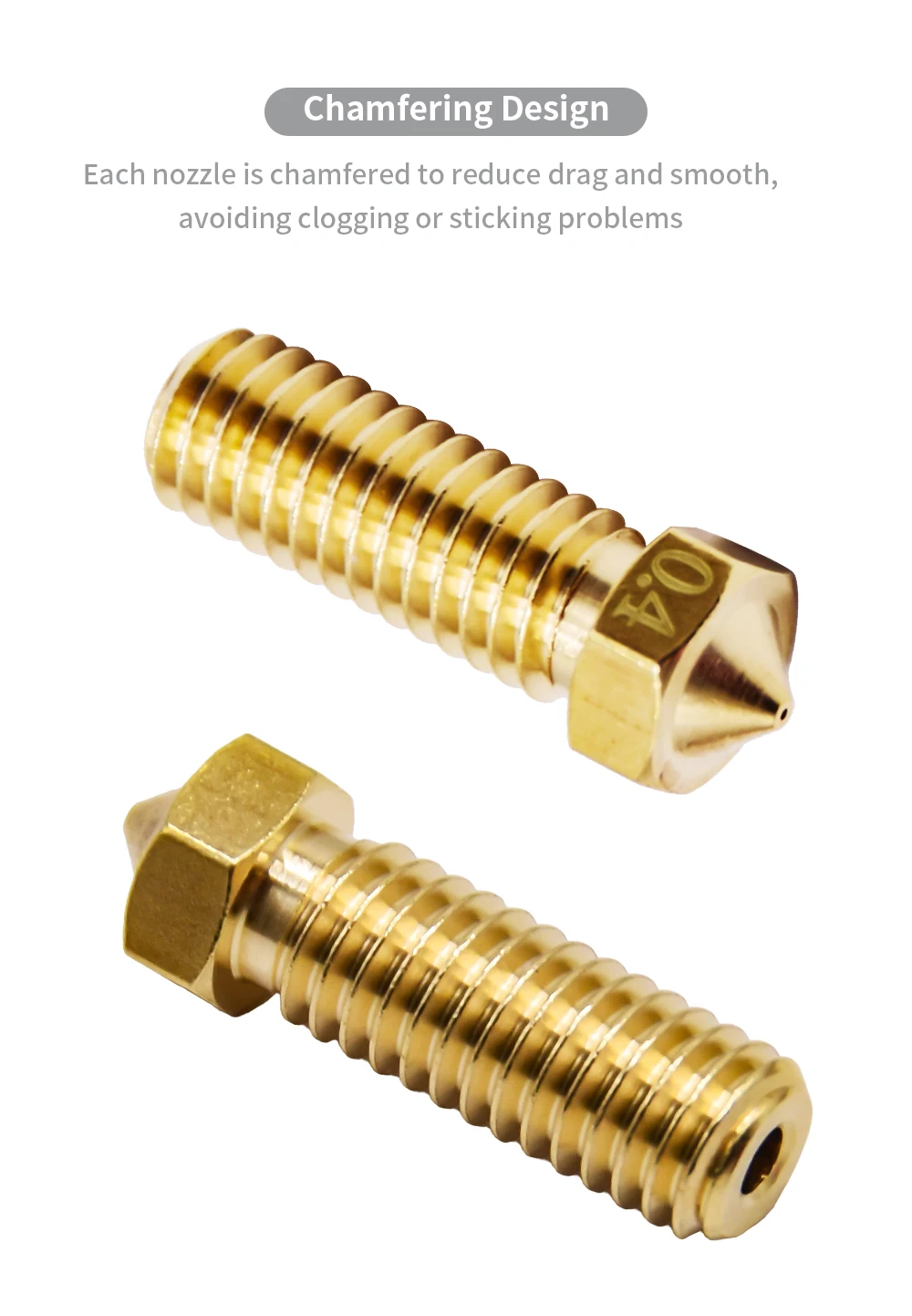 Volcano Nozzle For Artillery Sidewinder X1& X2 Genius Pro, Anycubic Vyper Kobra Plus/Max, Voron M6 Thread Hotend Brass Nozzles
