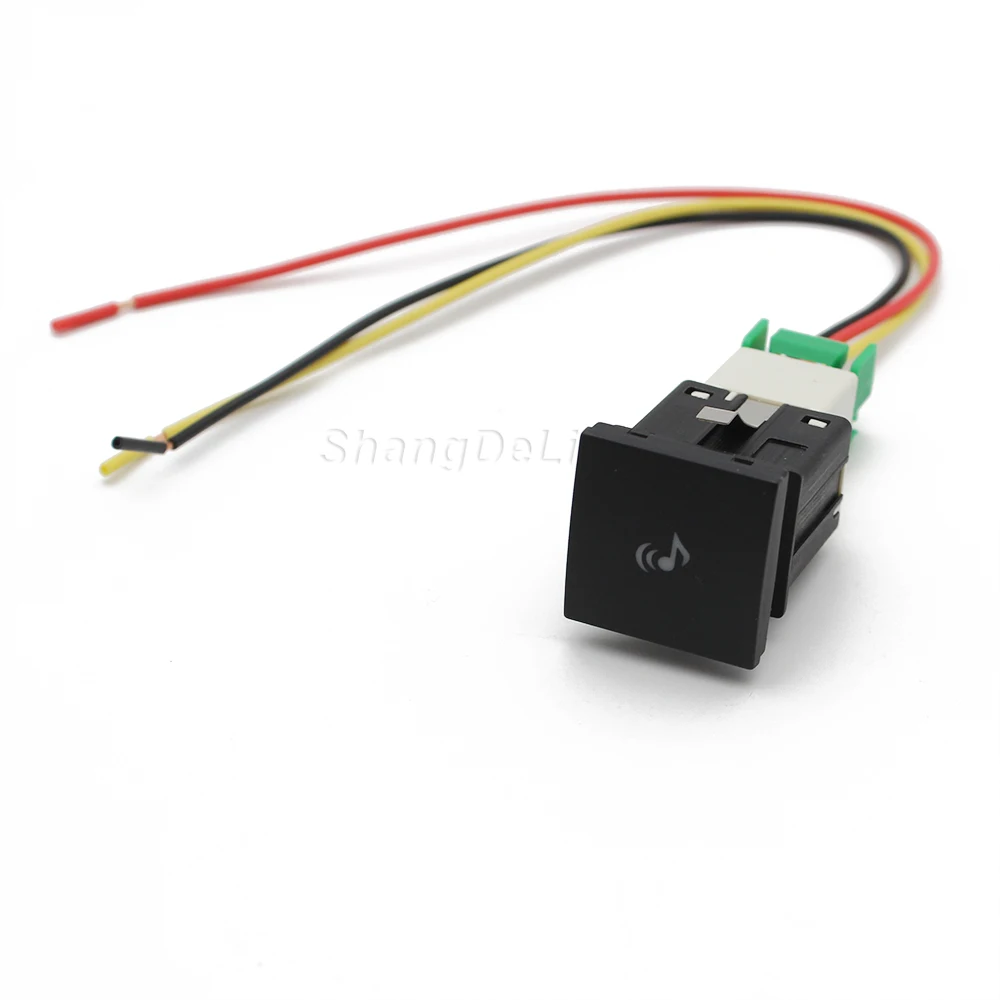 1 Pc Car Red LED DRL Light Packing Radar Power On Off Camera Mirror Switch Button For VW Golf 6 Jetta 5 MK5 Scirocco Accessories