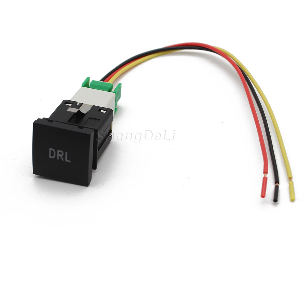 1 Pc Car Red LED DRL Light Packing Radar Power On Off Camera Mirror Switch Button For VW Golf 6 Jetta 5 MK5 Scirocco Accessories
