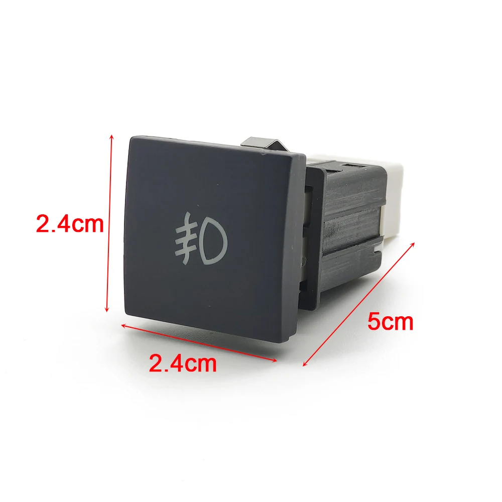 1 Pc Car Red LED DRL Light Packing Radar Power On Off Camera Mirror Switch Button For VW Golf 6 Jetta 5 MK5 Scirocco Accessories