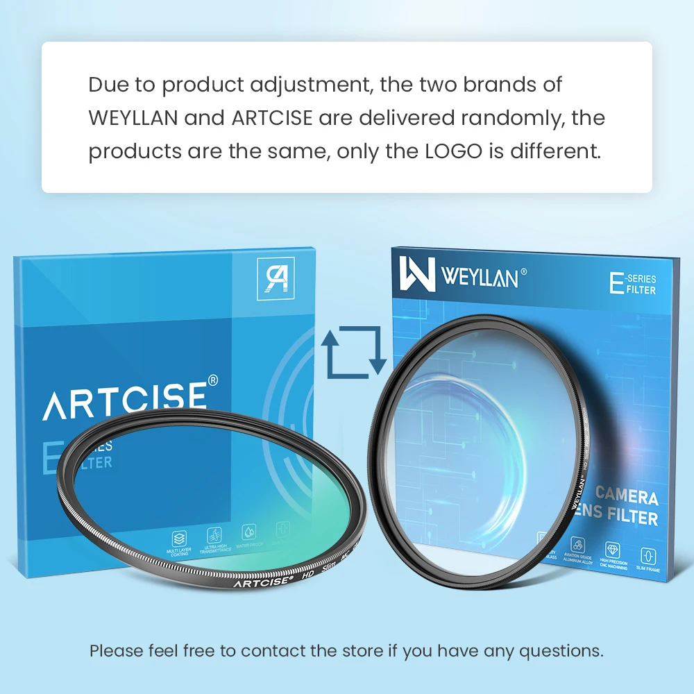 WEYLLAN Lens Filter Photography MC HD Lens UV Filter Ultra Slim Camera Accessories 46mm 49mm 52mm 55mm 58mm 62mm 67mm 72mm 77mm