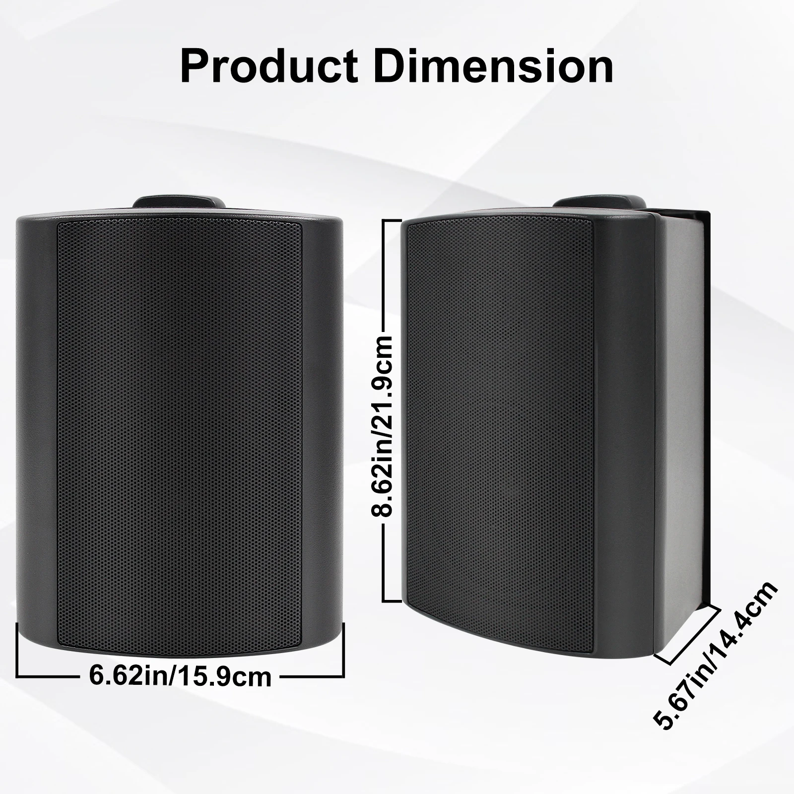 Herdio 4 Inch Outdoor Speaker Passive 400W Wireless Stereo Subwoofer Music Full Range Audio Bass Loudspeaker For Home Theater
