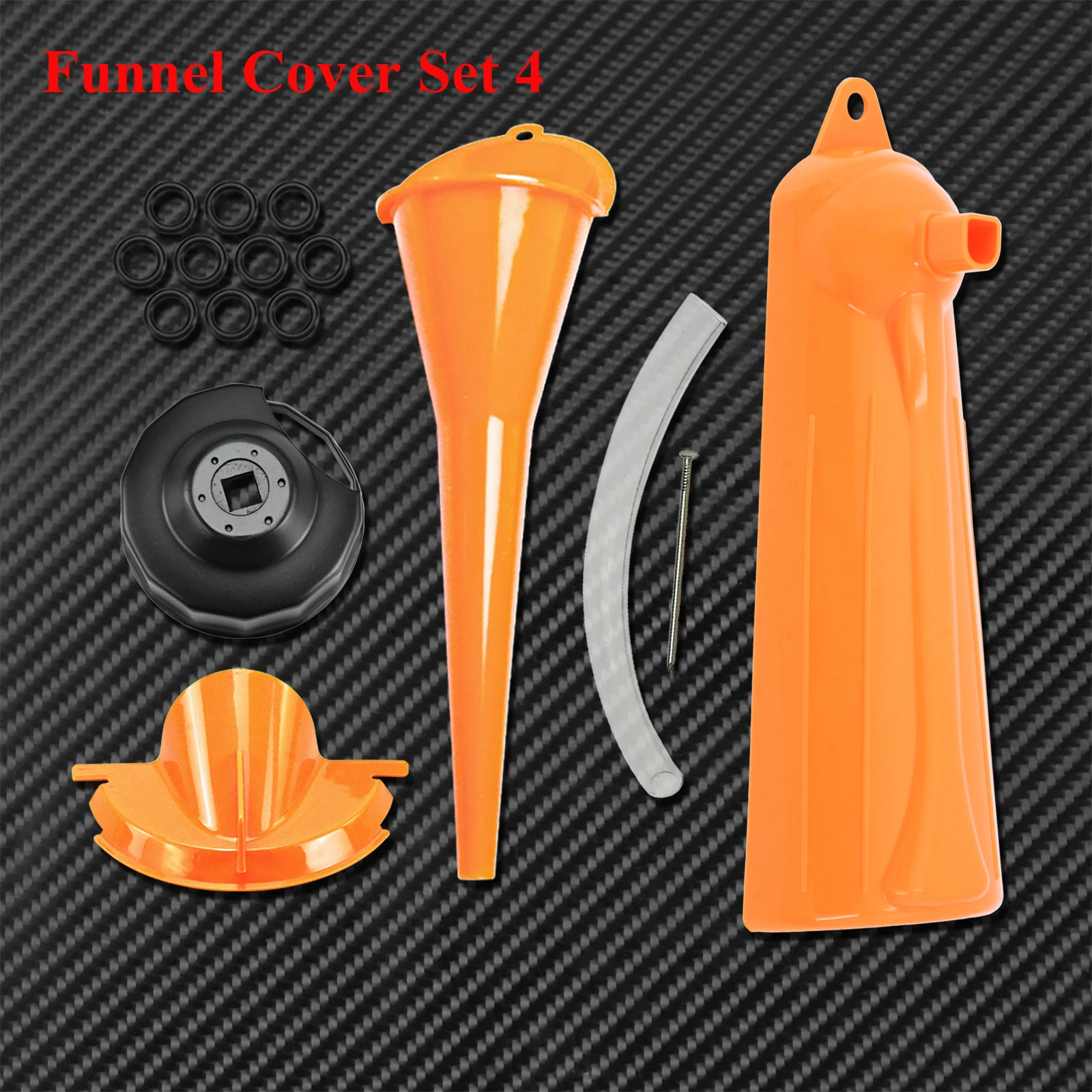 Motorcycle End Cap Style Oil Filter Wrench Oil Filter Funnel Filler Cover 1105 Sealing O-Ring For Harley Sportster Touring Dyna