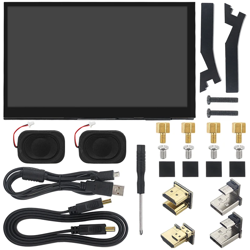 Raspberry Pi 5 7 Inch Touch Screen IPS 1024x600 HD LCD HDMI-compatible Display for RPI 4B 3B+ OPI 5 AIDA64 PC Secondary Screen