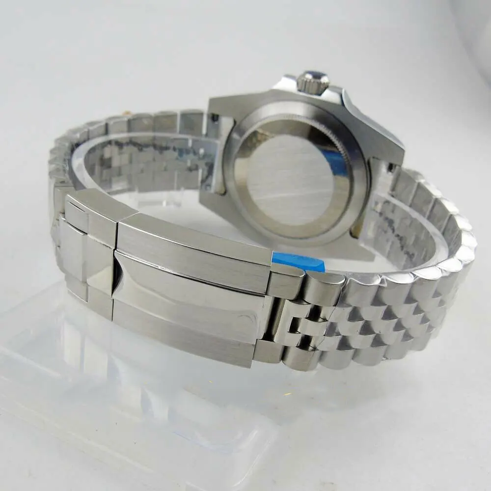 20ATM Dive Case 40mm Fit NH35 NH36 NH34 GMT ETA 2824 PT5000 Steel Watch Case Jubilee Bracelet Sapphire Glass Slide Buckle
