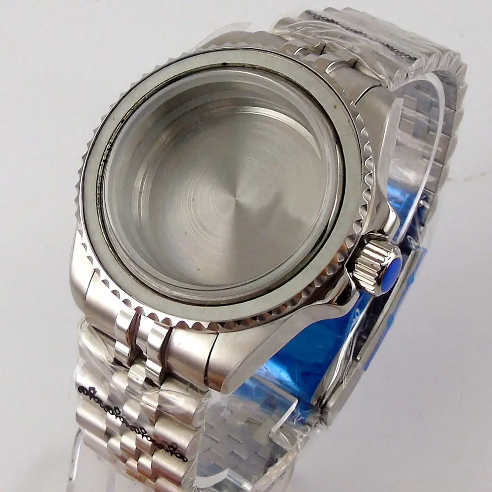 20ATM Dive Case 40mm Fit NH35 NH36 NH34 GMT ETA 2824 PT5000 Steel Watch Case Jubilee Bracelet Sapphire Glass Slide Buckle