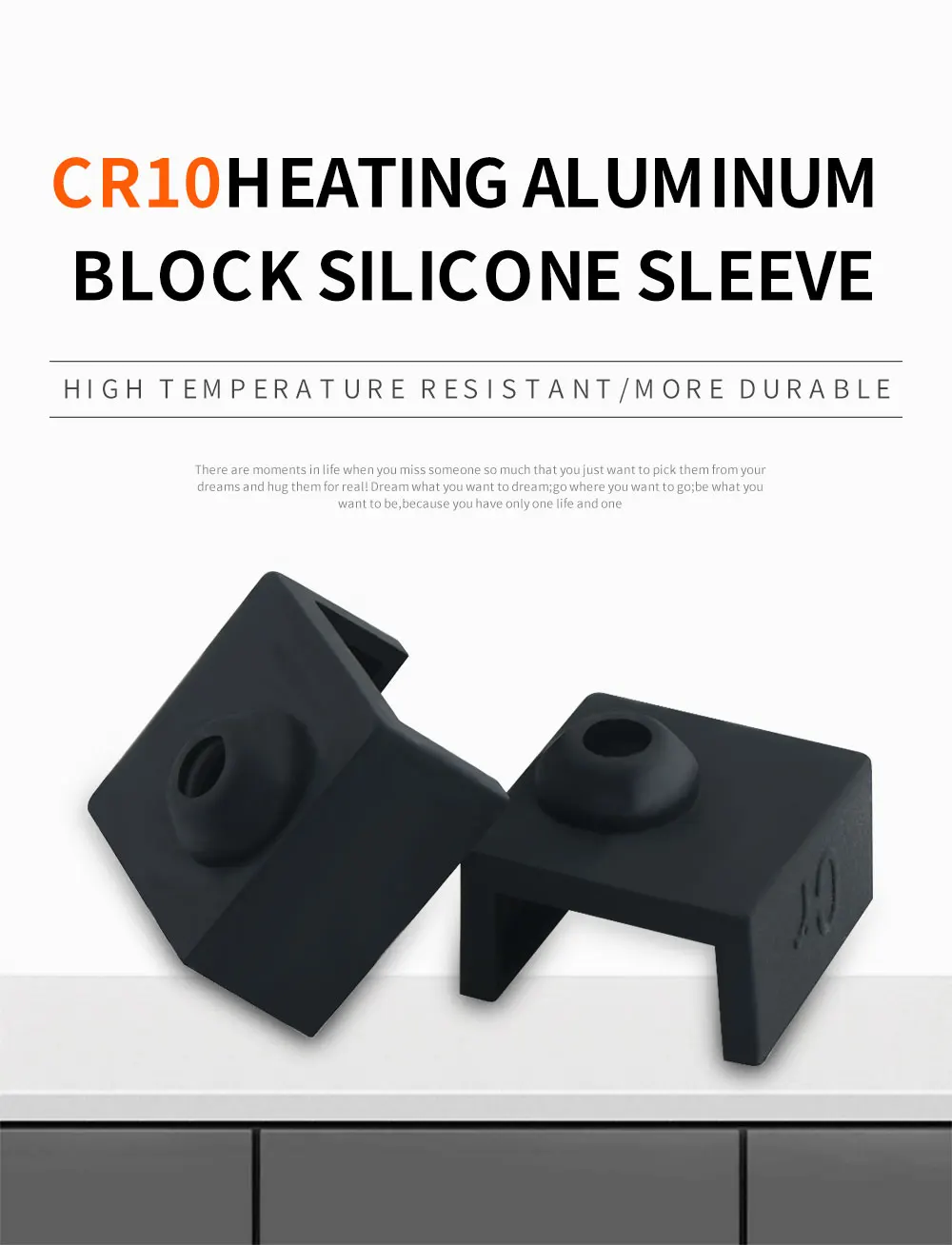 Printer Silicone Sock Fits MK7 MK8 MK10 Aluminum J-head Hotend Extruder Heater Block Cover for CR-10 Ender3