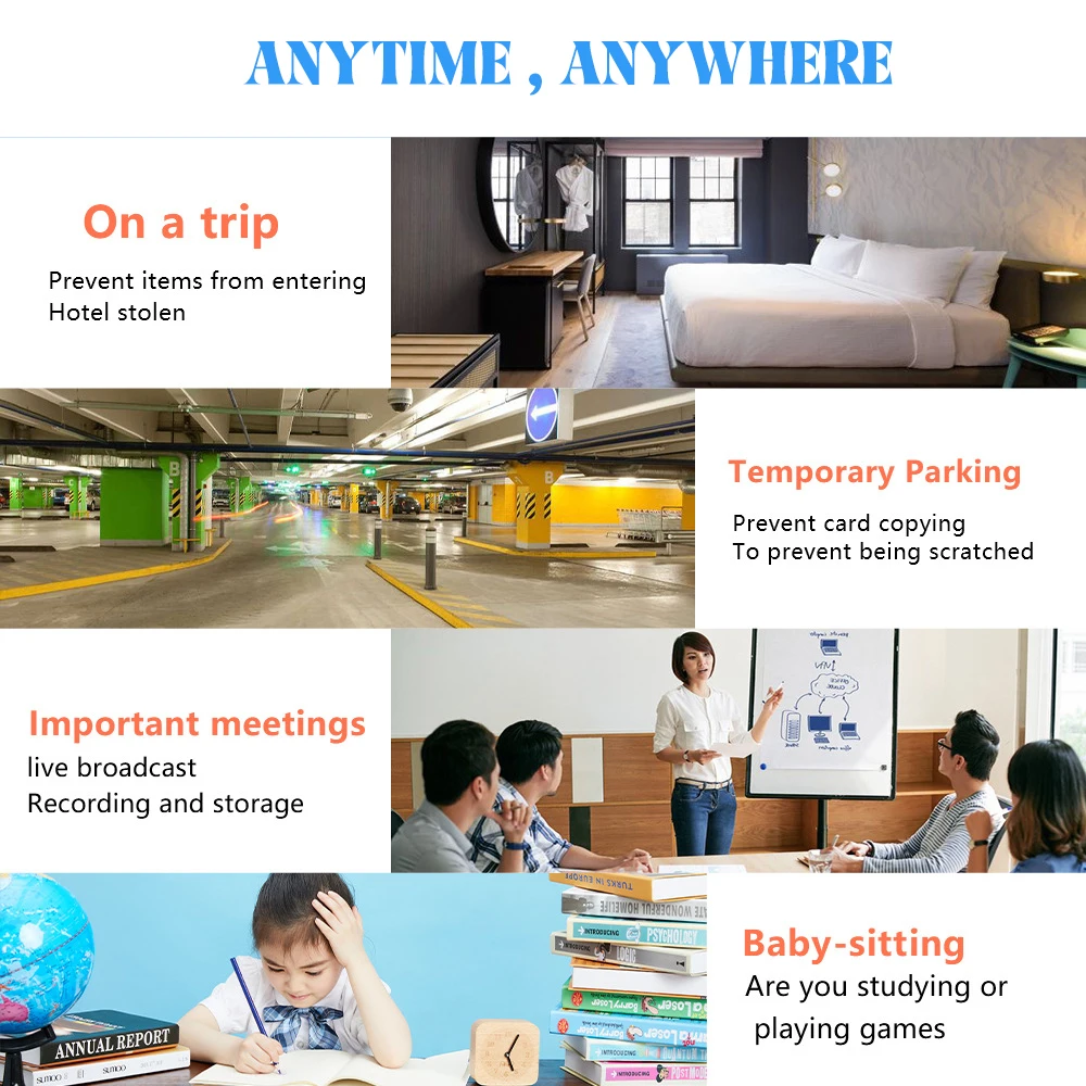 1080P HD Mini Wifi Camera Wireless Smart Home Security Surveillance Micro Camcorder 140° Angle Home IP Night Vision Monitor