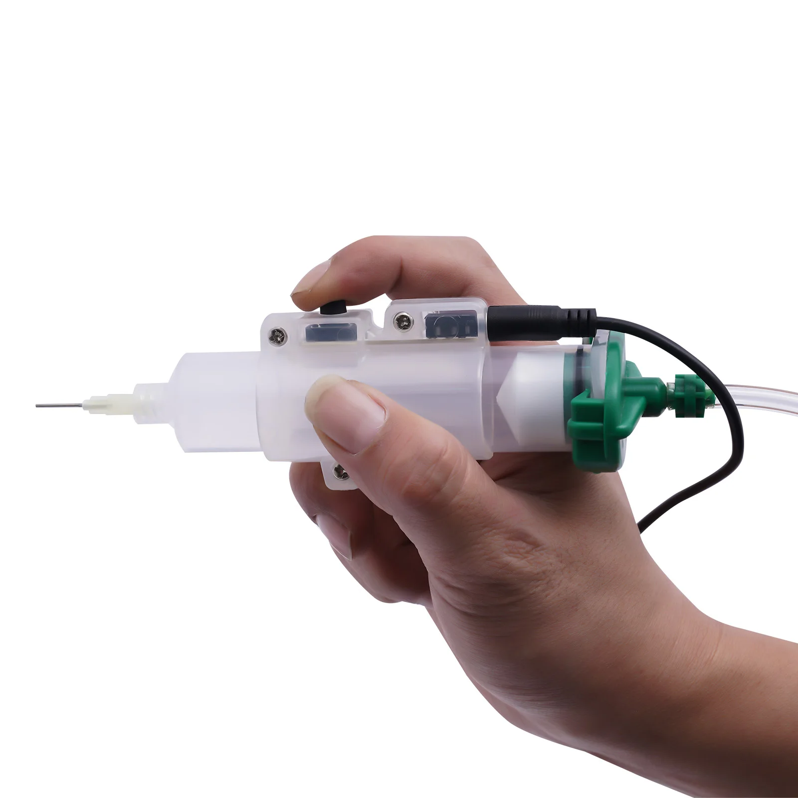 Semi‑Automatic Pneumatic Glue Dispenser, Solder Paste Adhesive Dispensing Controller with Vacuum Back‑Suction for Electronic Component Bonding