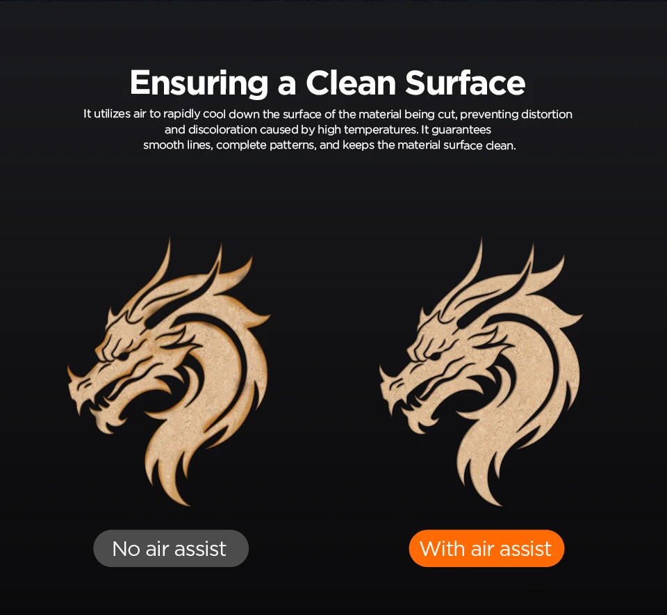 ACMER C4 Air Pump 30L/min Air Airflow Assist Kit Remove Smoke Dust Adjustable Air Assist System for Laser Engraving Machine