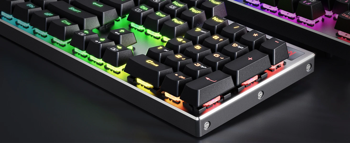 Redragon K556 PRO Upgraded Wireless RGB Gaming BT/2.4Ghz Tri-Mode Mechanical Hot-Swap Linear Quiet Red Switch Keyboard