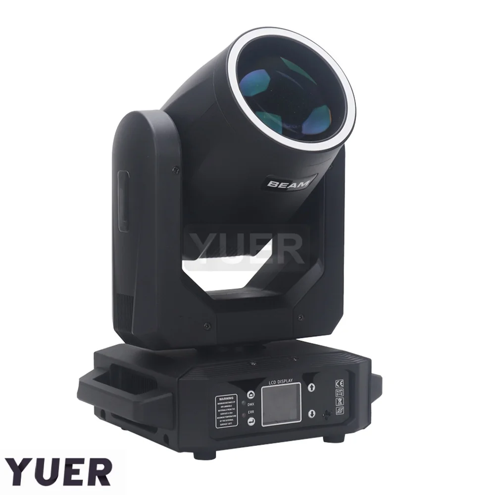200W LED Moving Head Light With Ring Beam+Spot+18 Rotating Prisms+Rainbow 12 Gobo 8 Color Effect Dj Dmx Stage Light Disco Bar
