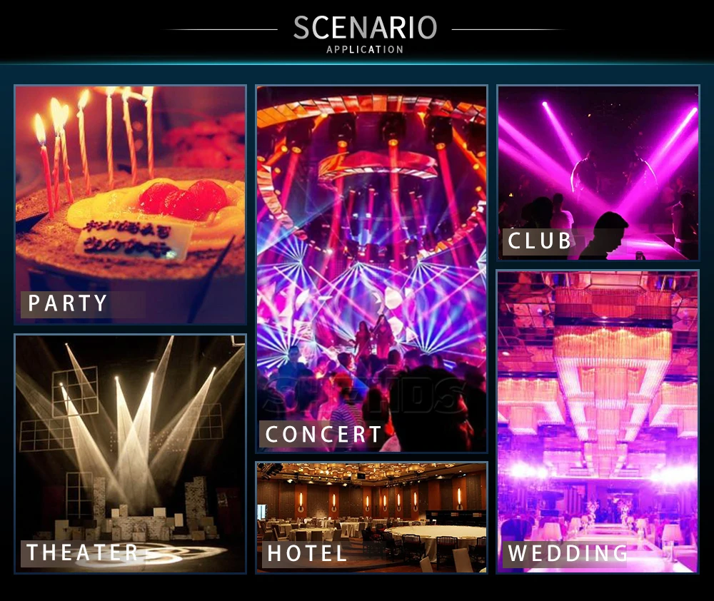SHEHDS Bulb Beam 275W Moving Head Lighting 8+8+8-Prism With flight Case For Dj Disco Night Club Wedding Stage Equipment