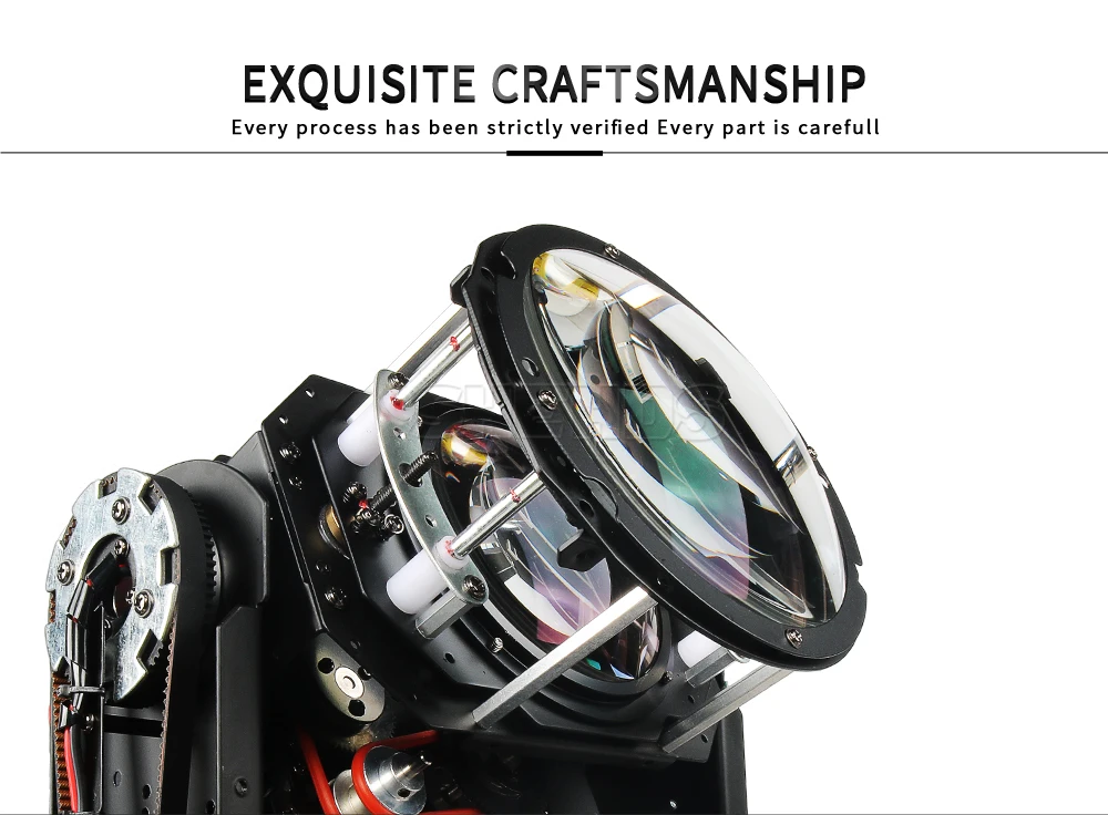 SHEHDS Bulb Beam 275W Moving Head Lighting 8+8+8-Prism With flight Case For Dj Disco Night Club Wedding Stage Equipment