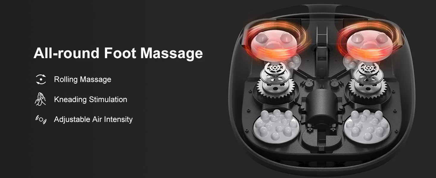 Medcursor Electric Shiatsu Foot Massager with Soothing Heat, Deep Kneading Roller for Relaxation, Foot Massage Machine for Home Office