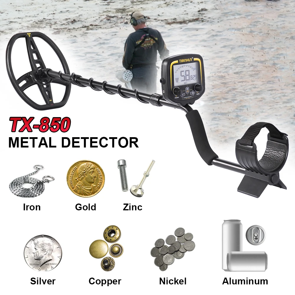 TX-850 Underground Metal Detector Professional Accuracy Scanner Search Finder Gold Detector 2.5m Depth Treasure Hunting Tool