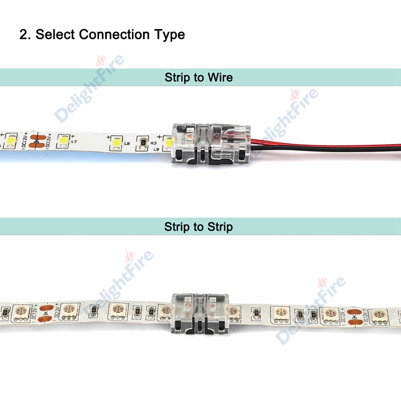 Solderless LED Connector 6 5 4 3 2 Pin LED Strip Connectors For RGB RGBW SMD 5050 WS2812B LED Strip Light Wire Connection
