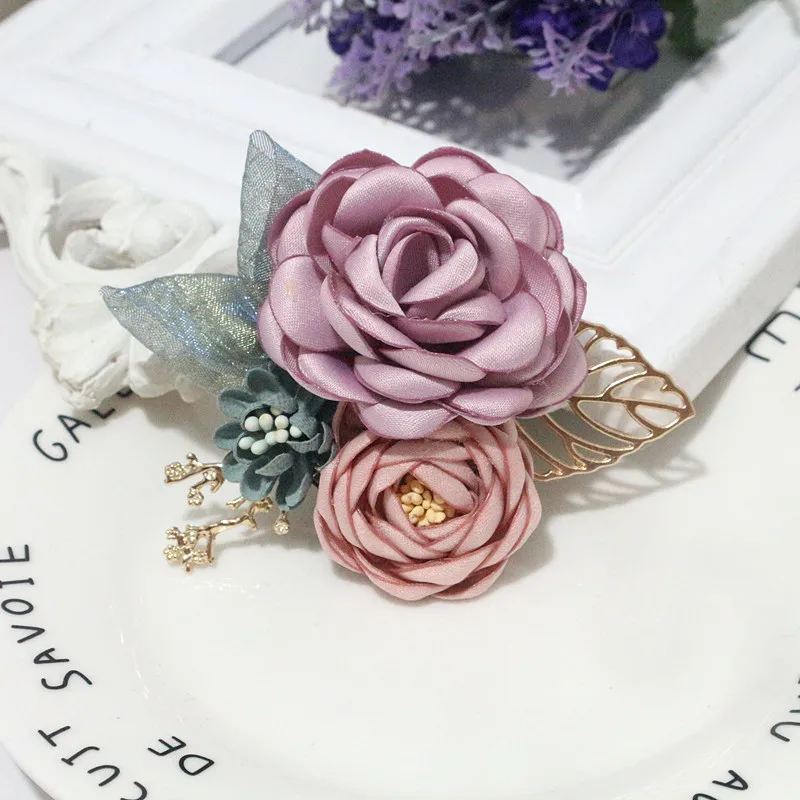 10Pcs/Set Mix Fabric Flowers Simulation Flower Head Decoration Flowers For DIY Accessories