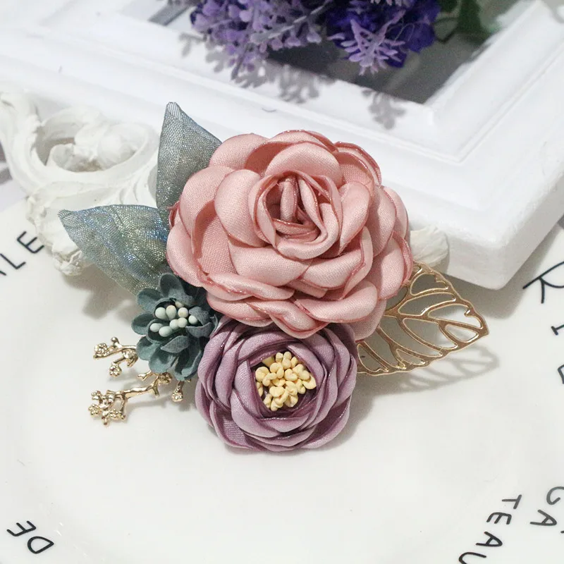 10Pcs/Set Mix Fabric Flowers Simulation Flower Head Decoration Flowers For DIY Accessories