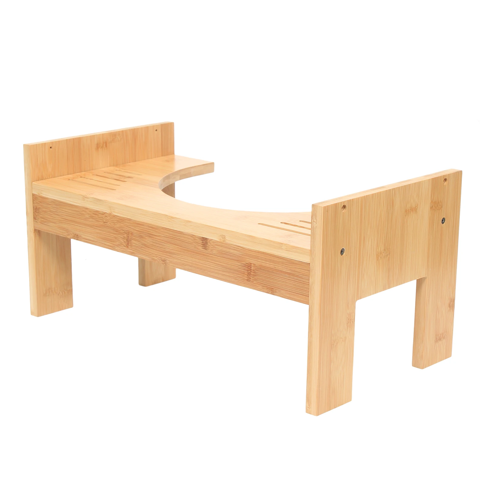 Bamboo Toilet Stool Multi-functional Toilet Stool Poop Stool, Toilet Assistance Steps Stool for Kids and Seniors